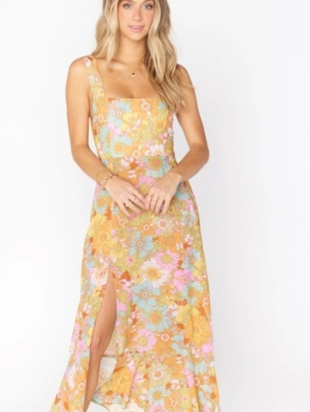 Show Me Your Mumy Claire Midi Dress- Groovy Bloom-Medium-Retail $188.00 - Picture 8 of 13